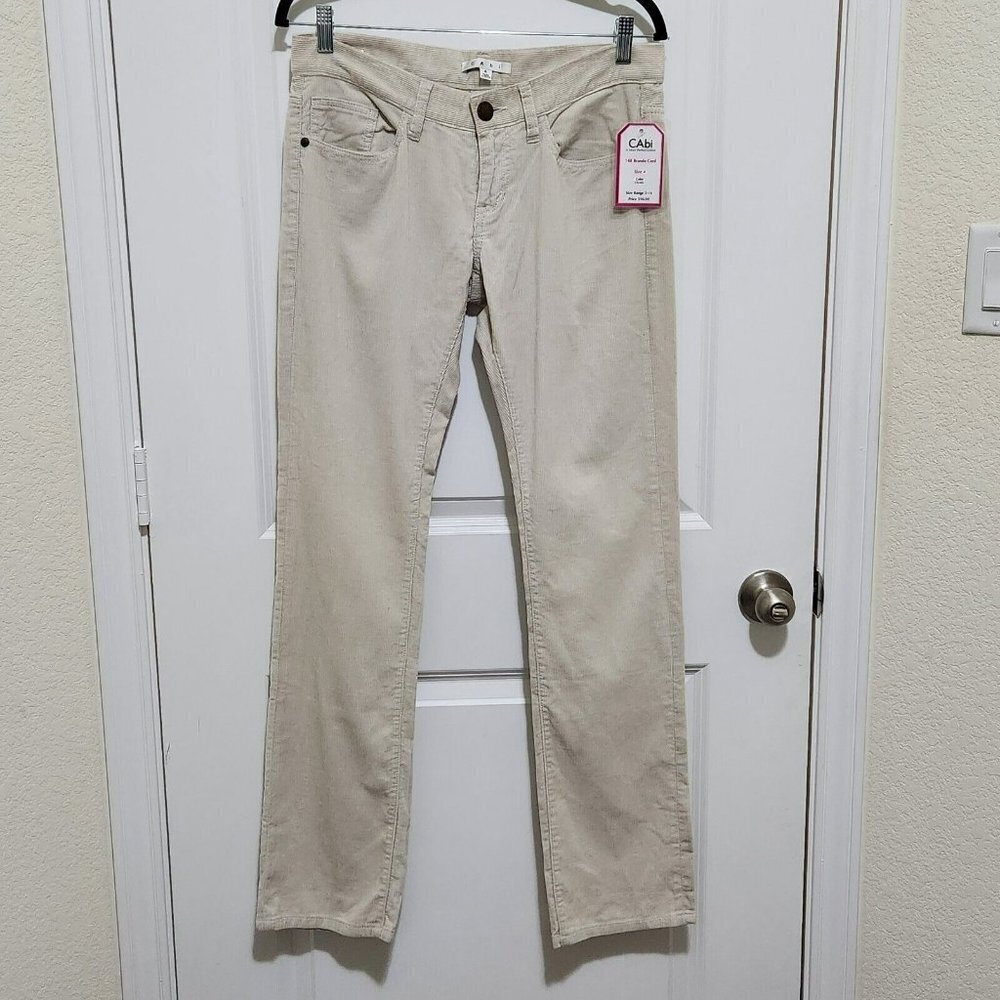 CAbi Straight Leg Pants in Cream